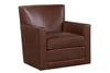 Image of Jaxson Havana "Quick Ship" Swivel Track Arm Leather Chair