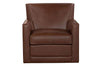 Image of Jaxson Havana "Quick Ship" Swivel Track Arm Leather Chair