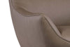 Image of Jefferson Dust "Quick Ship" Leather Swivel Accent Chair (As Shown)