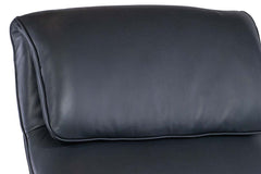 Jefferson Denim "Quick Ship" Leather Swivel Accent Chair (As Shown)