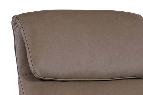 Jefferson Dust "Quick Ship" Leather Swivel Accent Chair (As Shown)