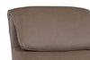 Image of Jefferson Dust "Quick Ship" Leather Swivel Accent Chair (As Shown)