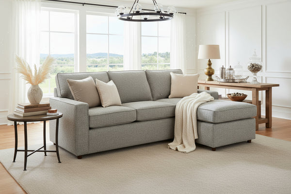 Jennifer Apartment Size Sofa With Reversible Chaise