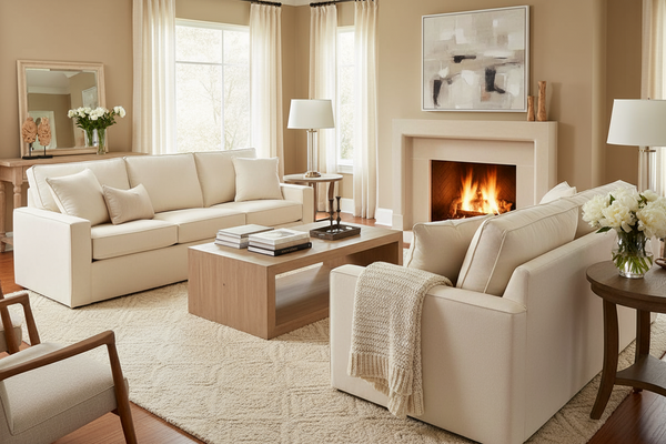 Jennifer 79 Inch Track Arm Fabric Sofa