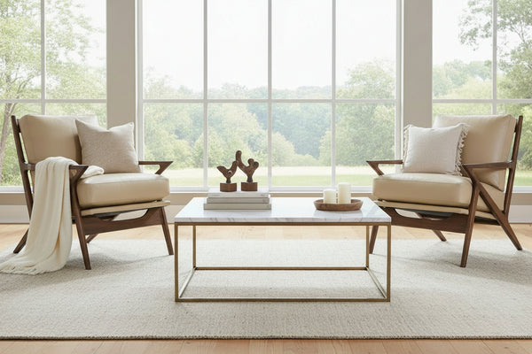 Jensen Transitional Leather Upholstered Accent Chair