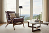 Jensen Transitional Leather Upholstered Accent Chair