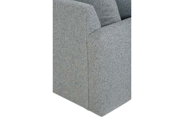 Julia 88 Inch Fabric Three Cushion Lounge Sofa