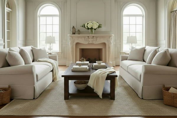 Kaley II 88 Inch 2 Cushion Fabric Slipcovered Sofa