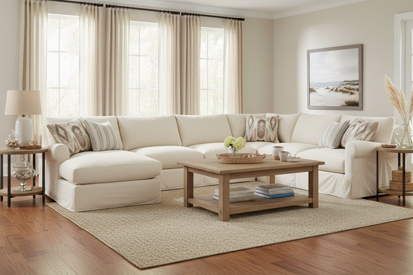 Kaley Ultra Plush Grand Scale Slipcovered Sectional