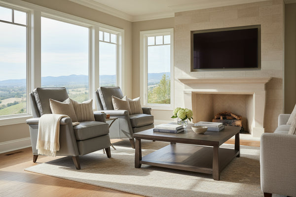 Kane Leather Pillow Back Reclining Chair