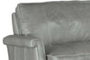 Image of Kane 80 Inch Mid-Century Modern Pillow Back Leather Sofa