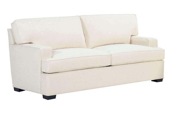 Kate Fabric Upholstered Track-Arm Loveseat w/ T-Cushions