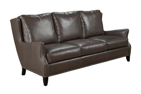 Kenilworth 84 Inch Wingback Leather Sofa