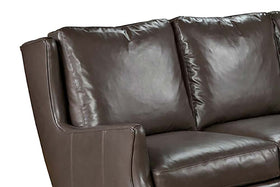 Kenilworth 84 Inch Wingback Leather Sofa
