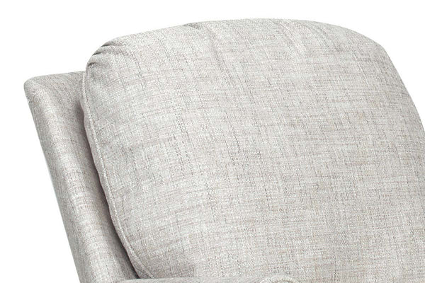 Kimberly 8-Way Hand Tied Traditional Fabric Attached Pillow Back Swivel Accent Chair With Skirt