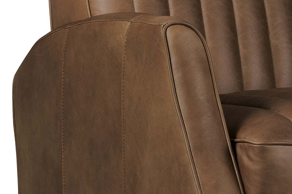 Kirby Bourbon Leather "Quick Ship" Recliner