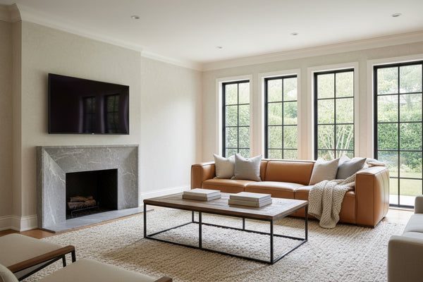 Knox "Quick Ship" Modern Leather Living Room Furniture Collection