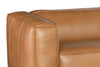 Image of Knox 114 Inch "Quick Ship" Modern Top Grain Leather Sofa
