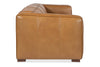 Image of Knox 114 Inch "Quick Ship" Modern Top Grain Leather Sofa