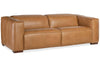 Image of Knox 95 Inch "Quick Ship" POWER Modern Top Grain Leather Sofa