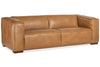 Image of Knox 95 Inch "Quick Ship" Modern Top Grain Leather Sofa