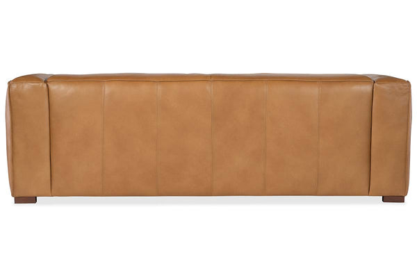 Knox 95 Inch "Quick Ship" Modern Top Grain Leather Sofa