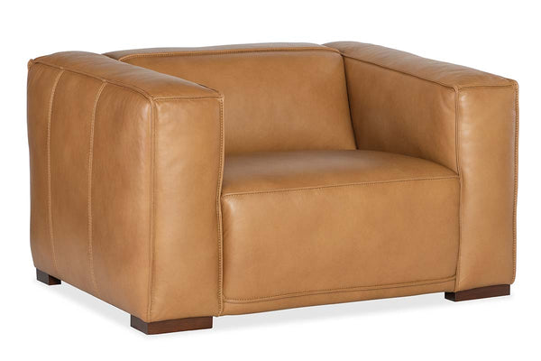 Knox Quick Ship Modern Leather Living Room Chair