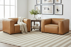 Knox "Quick Ship" Modern Leather Living Room Chair