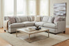 Image of Krista Track Arm Fabric Sectional