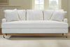 Image of Kristen I 86 Inch English Arm Single Bench Seat Fabric Sofa