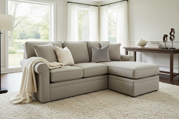 Kyle Apartment Size Sofa With Reversible Chaise
