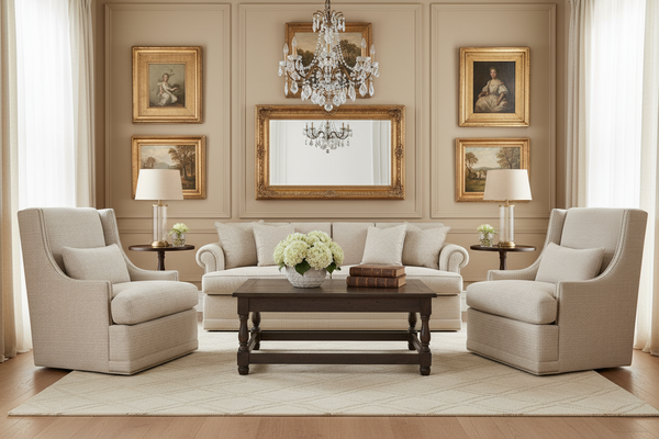 Lacey Fabric Upholstered Swivel Accent Chair