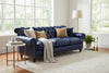 Image of Lancaster Grand Scale 90 Inch Chesterfield Style Tufted Sofa