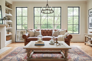 Lancaster Grand Scale 90 Inch Chesterfield Style Tufted Sofa