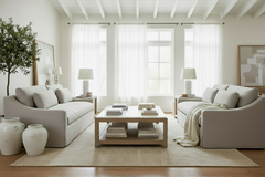 Lara Linen 84 Inch "Quick Ship" Slipcovered Sofa