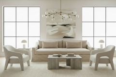 Lara Driftwood 96 Inch "Quick Ship" Slipcovered Sofa