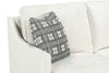 Image of Larissa 83 Inch 8-Way Hand Tied Three Seat Fabric Sofa With Exposed Wood Base