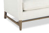 Image of Larissa 83 Inch 8-Way Hand Tied Three Seat Fabric Sofa With Exposed Wood Base