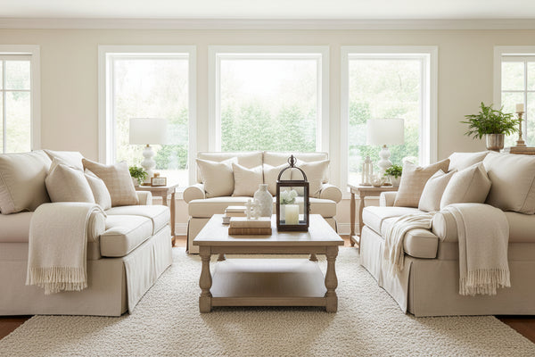 Laura Slipcovered Loveseat