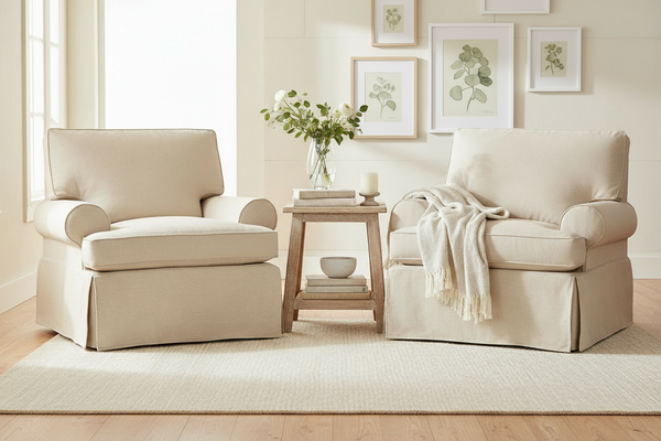 Laura T-Cushion Slipcovered Collection