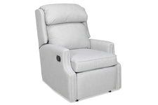 Laurel Transitional Bustle Back Fabric Recliner Chair With Inset Track Arms