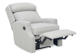 Laurel Transitional Bustle Back Fabric Recliner Chair With Inset Track Arms