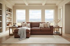 Lawrence Reversible Chaise Leather Sectional