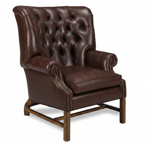 Cullen Leather Tufted Accent Chair