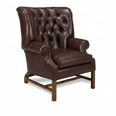 Cullen Leather Tufted Accent Chair