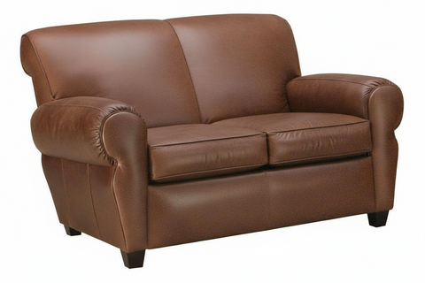 Parker Manhattan Style 2 Cushion Leather Loveseat
