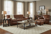 Image of Parker Leather Club Style Living Room Furniture Collection
