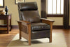 Image of Aldrich "Quick Ship" Arts And Crafts Style Mission Leather Recliner Chair