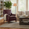 Image of Julius Small Scale Leather Pillow Back Recliner