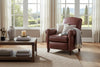Image of Newport Leather Reclining Chair With High Back